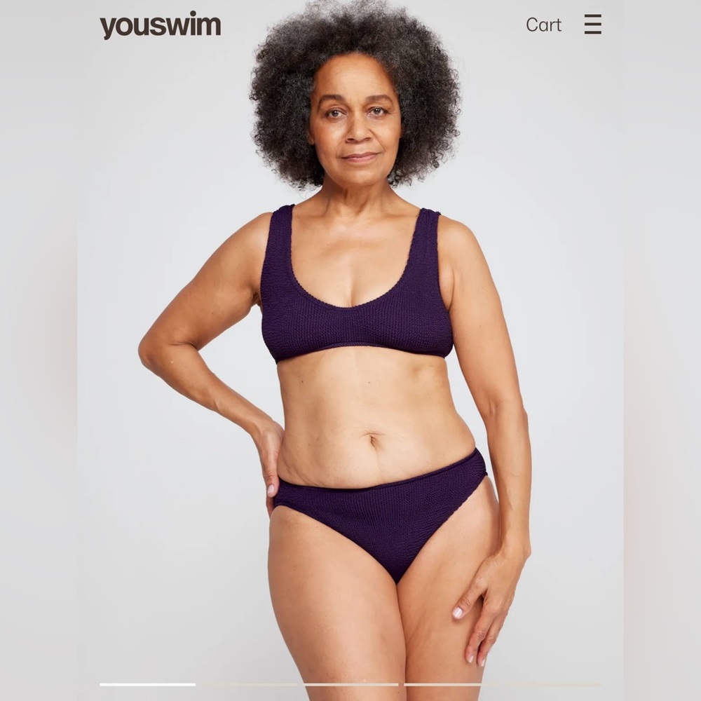 YouSwim Two Piece in Eggplant Size 2-14